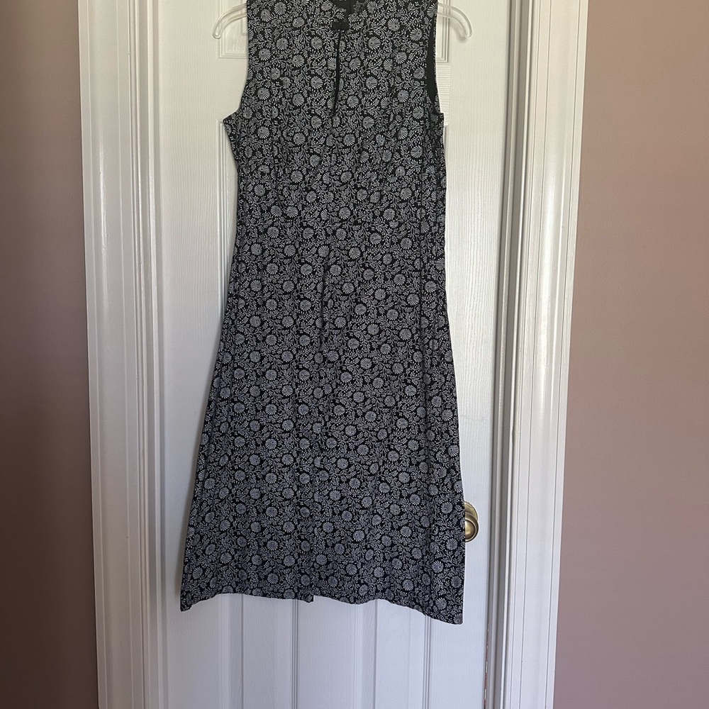 Mossimo Cotton Black and White Floral Dress
